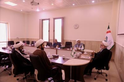 دیدار اعضای دفتر مطالعات اسلامی پژوهشگاه فضای مجازی با دکتر نجف لک‌زایی