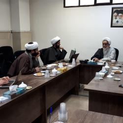 دیدار اعضای دفتر مطالعات اسلامی پژوهشگاه فضای مجازی با معاون تبلیغ حوزه‌های علمیه