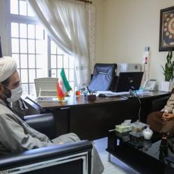 دیدار اعضای دفتر مطالعات اسلامی پژوهشگاه فضای مجازی با آیت الله مبلغی